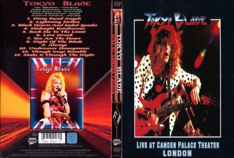 Tokyo Blade - Live At Camden Palace Theater London - Cover